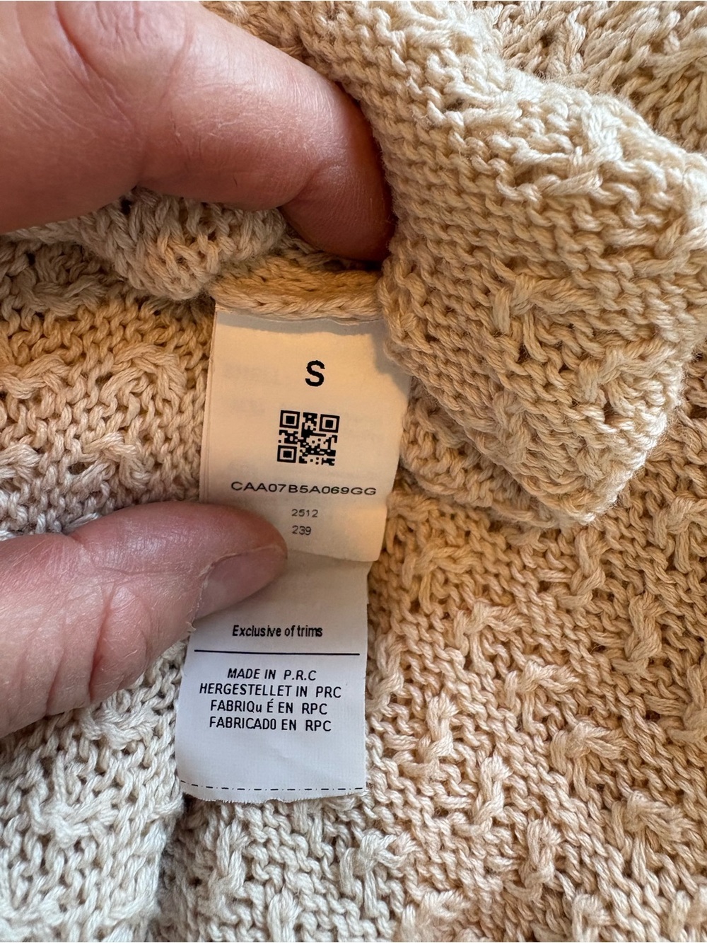 Cupshe Neutral Knit Swim Cover Dress in Beige - Picture 5 of 5